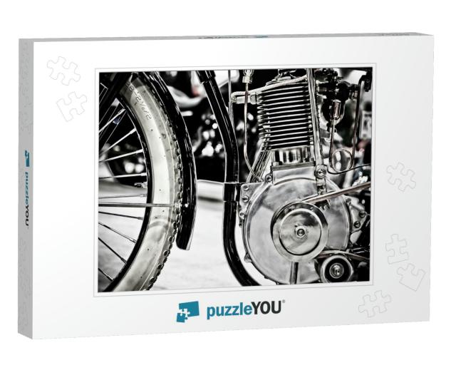 Vintage Motorcycle... Jigsaw Puzzle