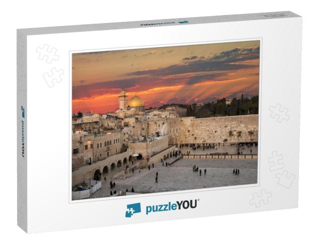 Western Wall At the Dome of the Rock on the Temple Mount... Jigsaw Puzzle