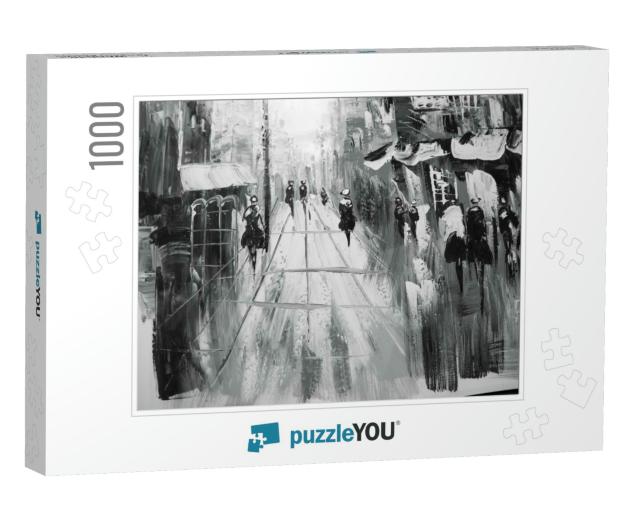 Black & White Paintings... Jigsaw Puzzle with 1000 pieces
