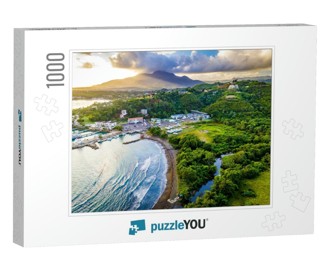 Aerial View of a Marina in Puerto Plata Dominican Republi... Jigsaw Puzzle with 1000 pieces