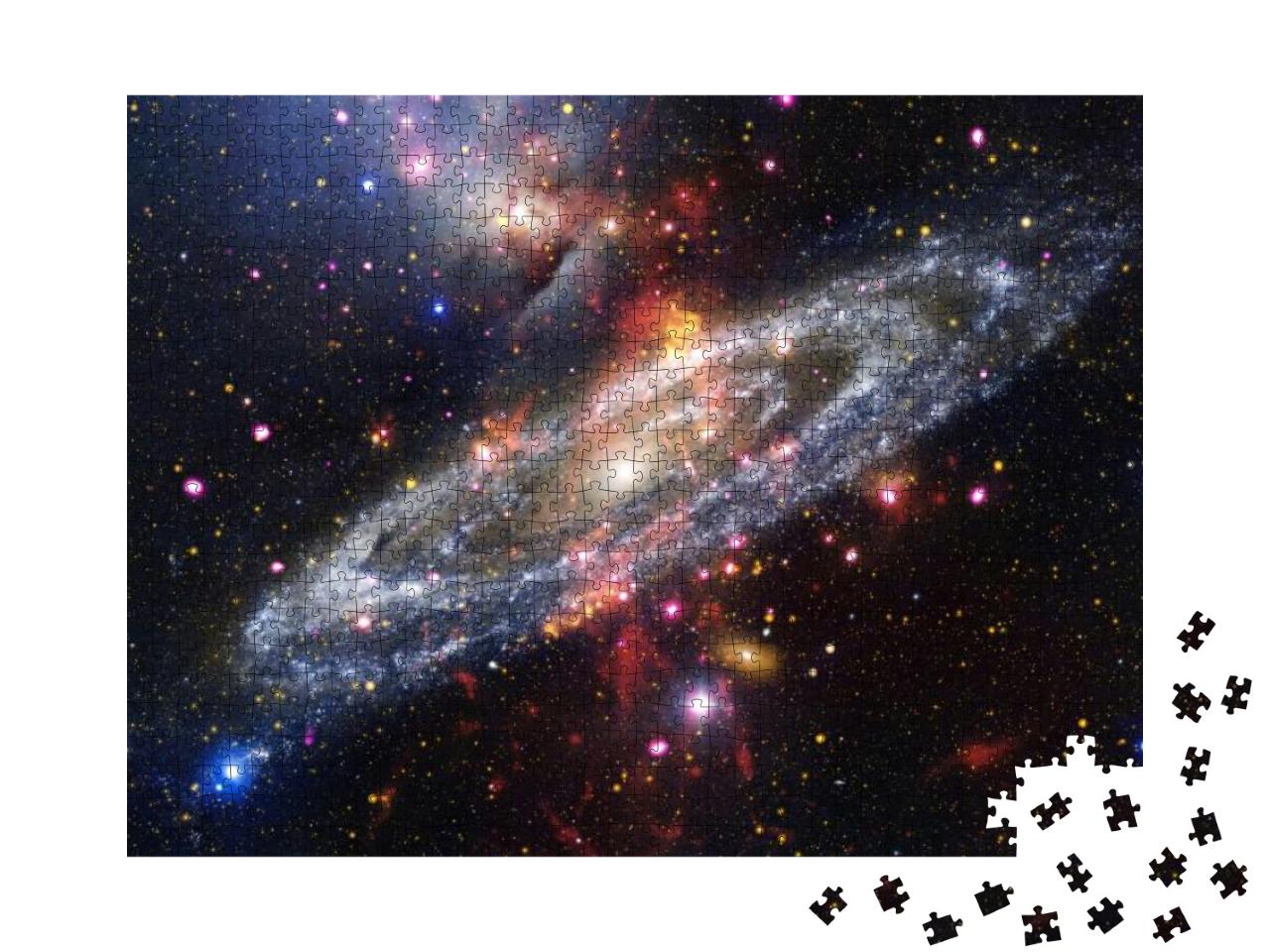 Nebulae & Stars in Deep Space. Cosmic Art, Science Fictio... Jigsaw Puzzle with 1000 pieces