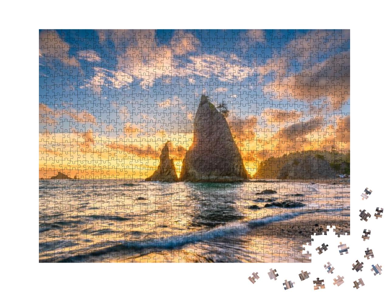 Olympic National Park, Washington, USA At Rialto Beach... Jigsaw Puzzle with 1000 pieces