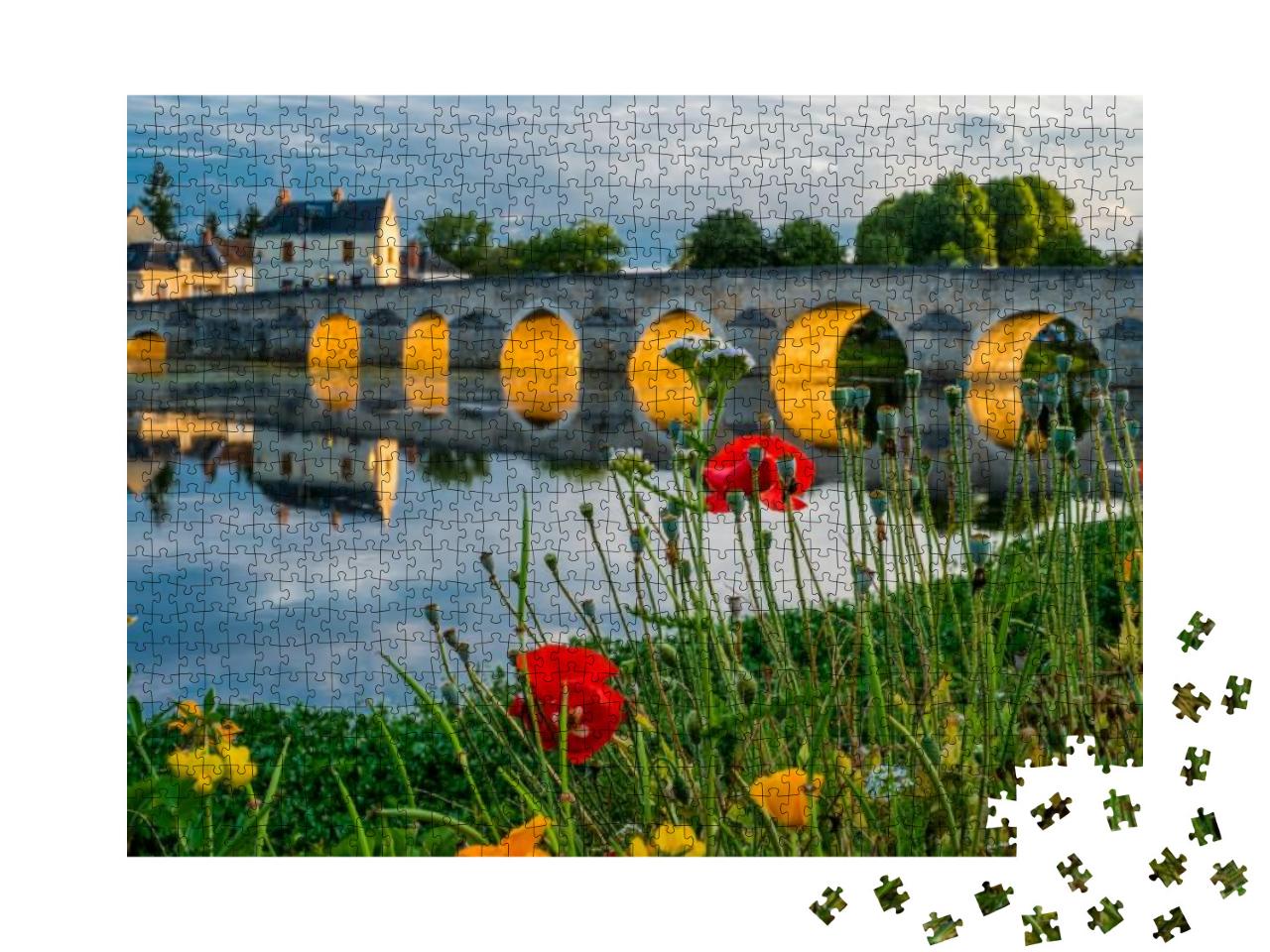 Montrichard, Loire Valley, France... Jigsaw Puzzle with 1000 pieces
