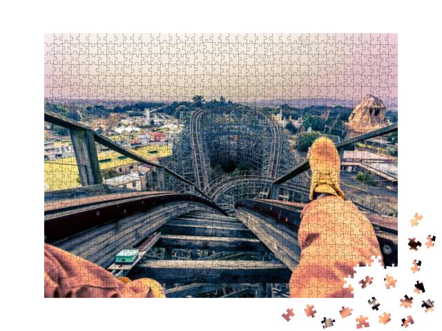 Sitting in the Rollercoaster... Jigsaw Puzzle with 1000 pieces