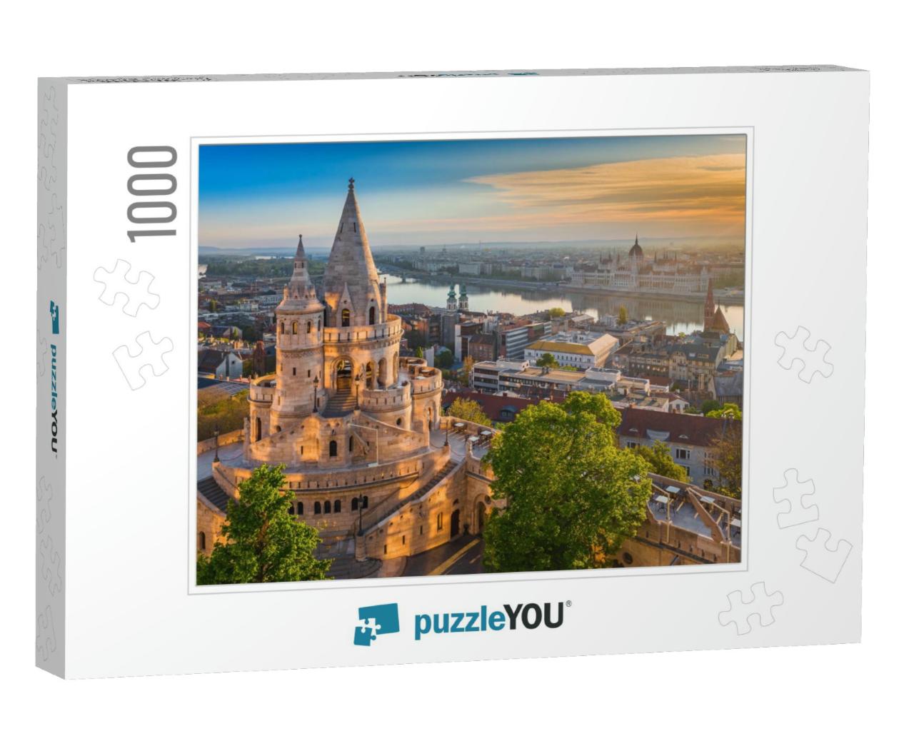 Budapest, Hungary - Beautiful Golden Summer Sunrise with... Jigsaw Puzzle with 1000 pieces