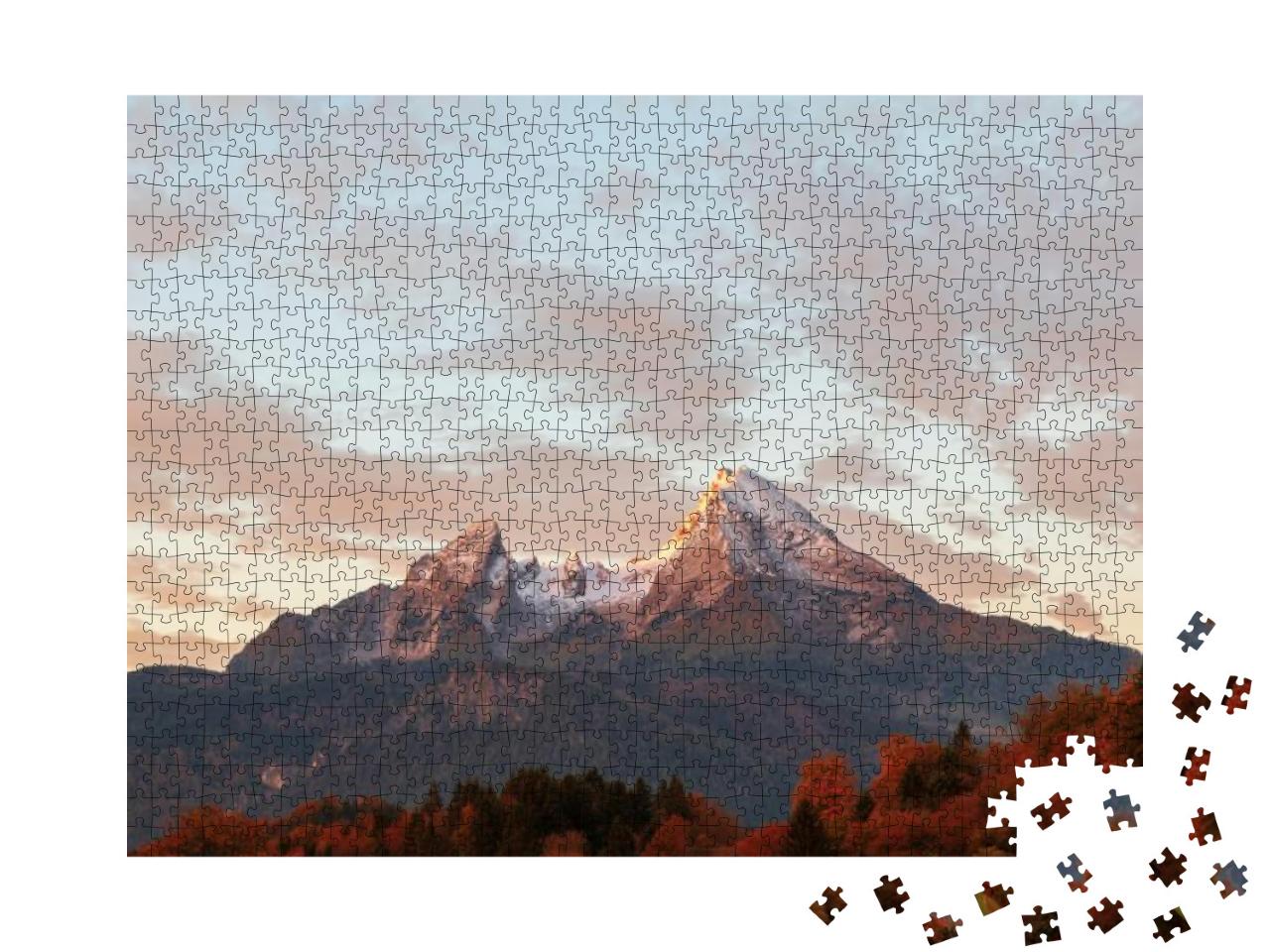 Typical Mountain Scenery in the Background of the Famous... Jigsaw Puzzle with 1000 pieces