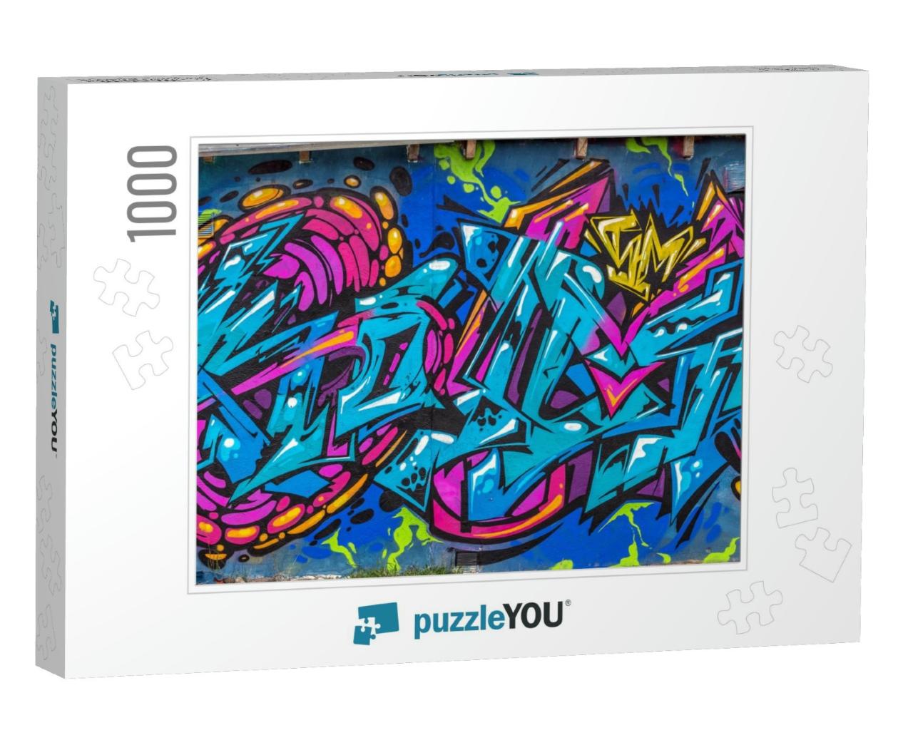 Beautiful Street Art Graffiti. Abstract Creative Drawing... Jigsaw Puzzle with 1000 pieces