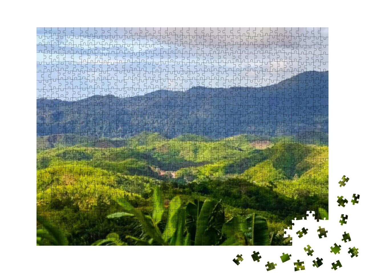 Aerial View of the Dense Madagascar Rainforest... Jigsaw Puzzle with 1000 pieces