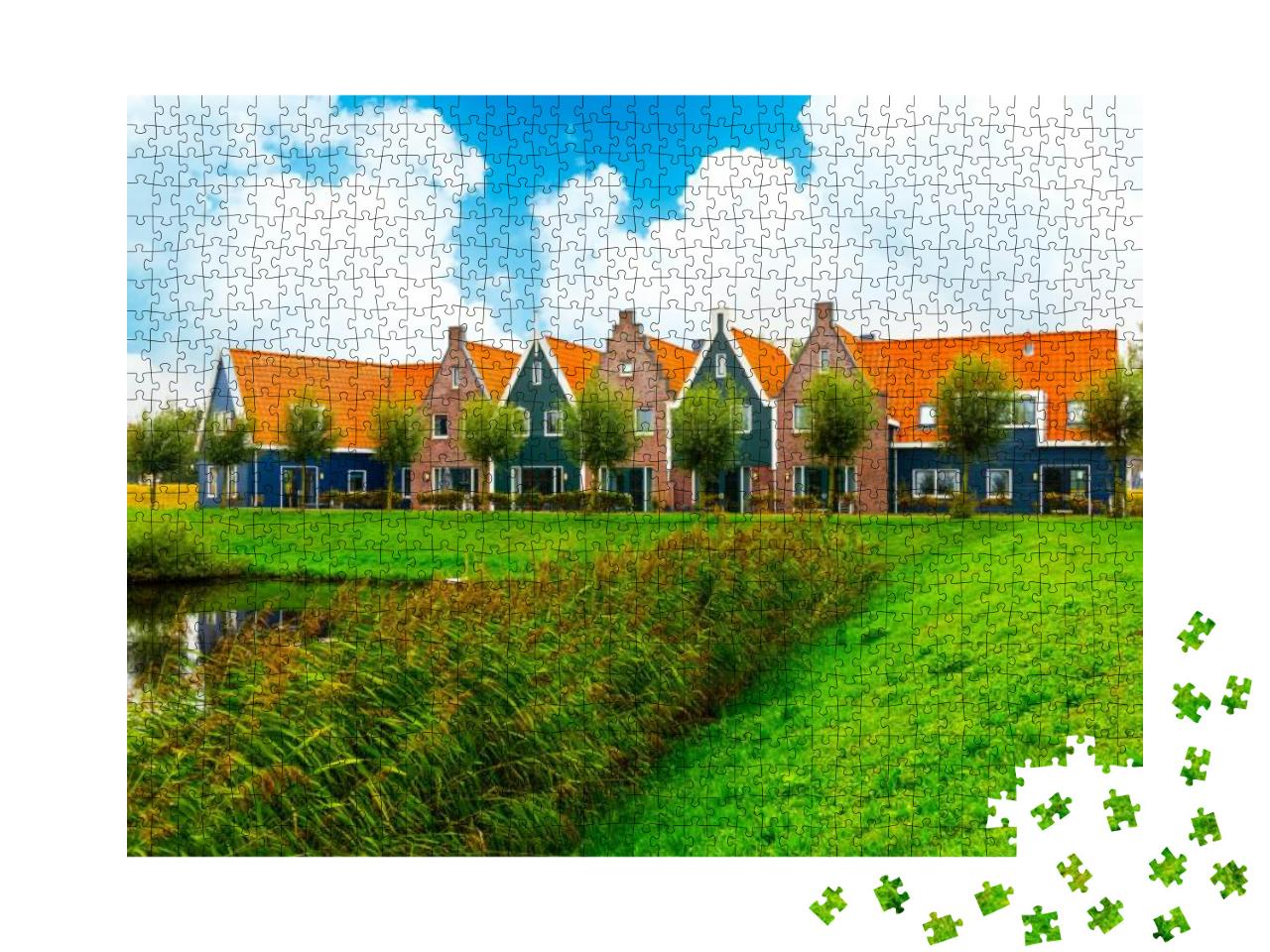 Volendam is a Town in North Holland in the Netherlands. C... Jigsaw Puzzle with 1000 pieces