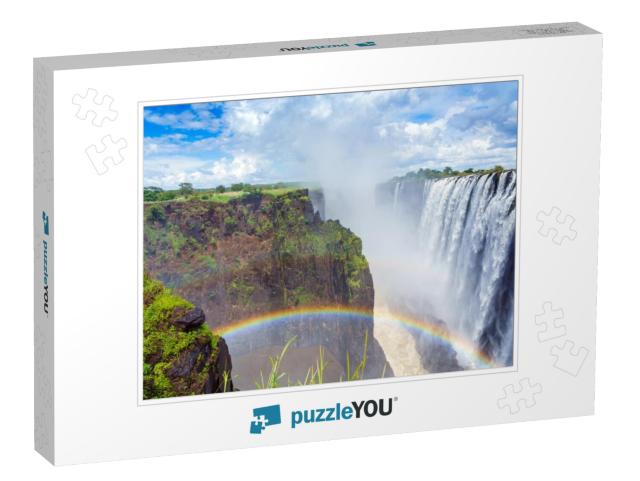 Victoria Falls on the Zambezi River in South Africa... Jigsaw Puzzle