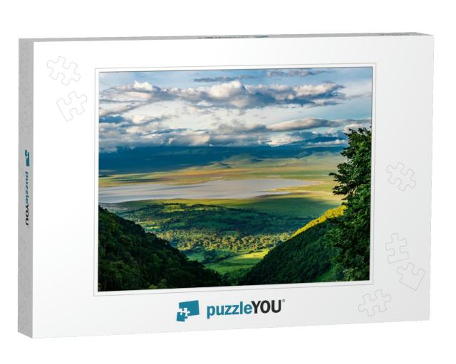 Elevated View of Floor of Ngorongoro Crater from the Sout... Jigsaw Puzzle