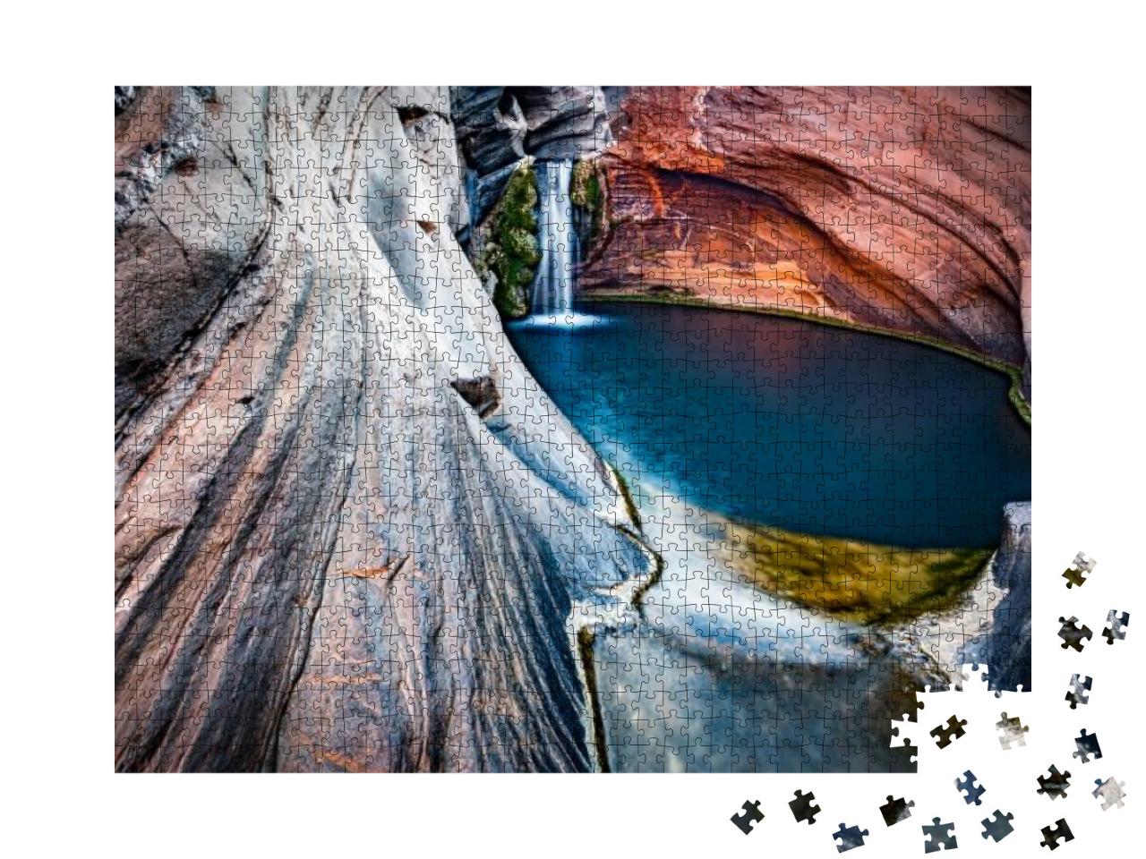 Hamersley Gorge, Spa Pool, Karijini National Park, North... Jigsaw Puzzle with 1000 pieces
