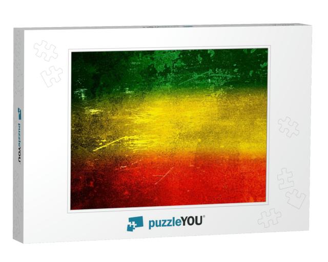 Green, Yellow, Red Texture Background, Reggae Background... Jigsaw Puzzle