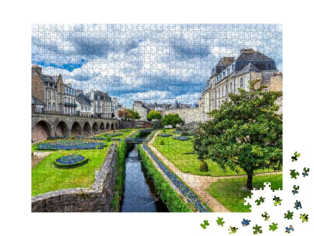 Vannes, a Medieval City of Brittany Bretagne in France... Jigsaw Puzzle with 1000 pieces