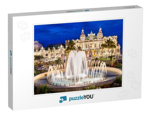 The Monte Carlo Casino is Landmark in Monte Carlo, Monaco... Jigsaw Puzzle