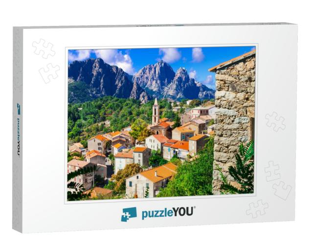 Evisa - Small Picturesque Mountain Village Between Splend... Jigsaw Puzzle