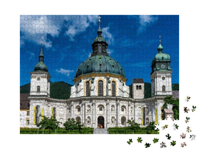 Ettal Abbey, Kloster Ettal Near Oberammergau in Bavaria... Jigsaw Puzzle with 1000 pieces