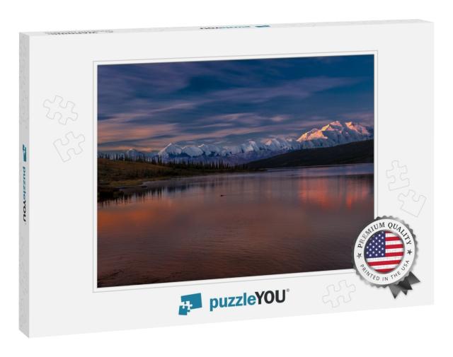 August 30, 2016 - Mount Denali At Wonder Lake, Previously... Jigsaw Puzzle