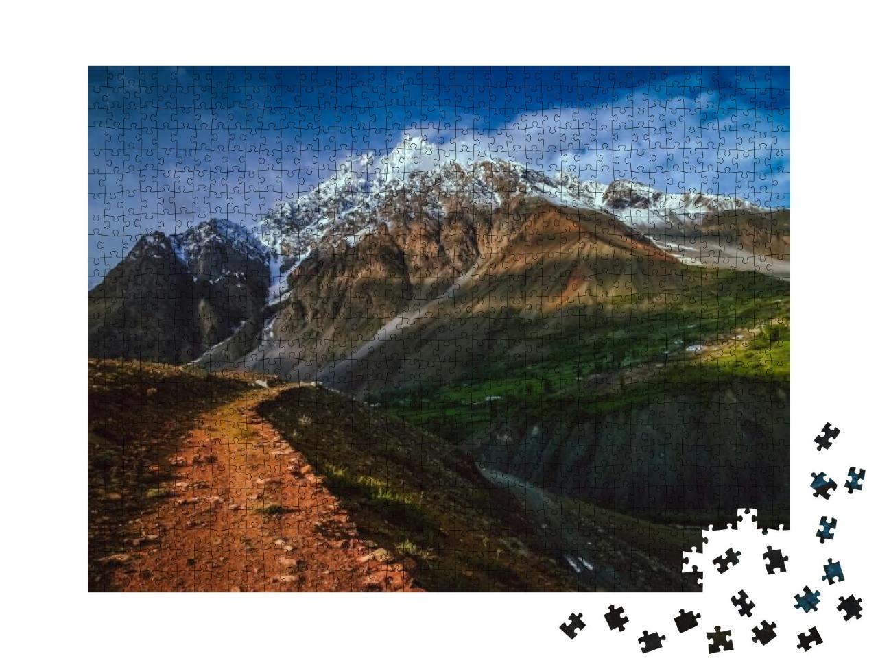 Beautiful Mountains in the Karakorum Near Shandur Pass &... Jigsaw Puzzle with 1000 pieces