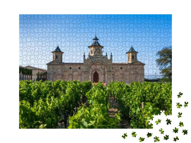 The Famous Chateau Cos Destournel, Bordeaux Region, Franc... Jigsaw Puzzle with 1000 pieces