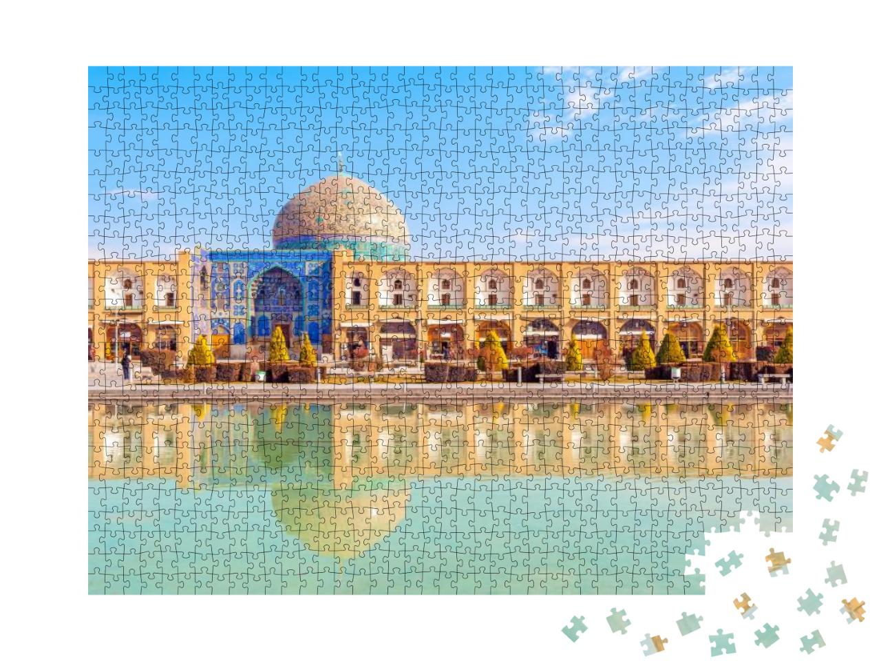 Sheikh Lotfollah Mosque At Naqsh-E Jahan Square in Isfaha... Jigsaw Puzzle with 1000 pieces