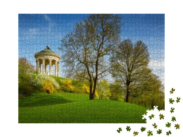 Monopteros Temple in the English Garden, Munich Bavaria... Jigsaw Puzzle with 1000 pieces