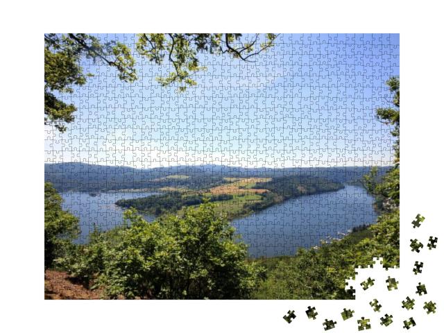 View to the Lake Edersee... Jigsaw Puzzle with 1000 pieces