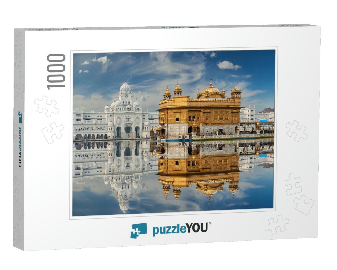 Famous Indian Landmark - Sikh Gurdwara Golden Temple Harm... Jigsaw Puzzle with 1000 pieces