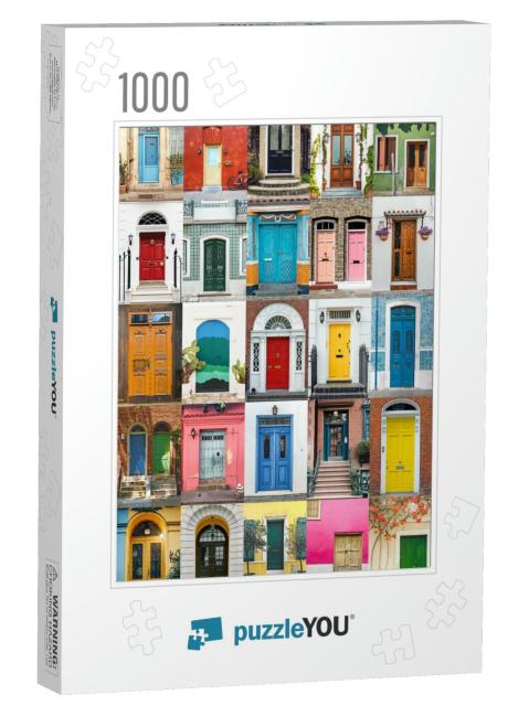 Colorful Collection of Entrance Doors from Around the Wor... Jigsaw Puzzle with 1000 pieces