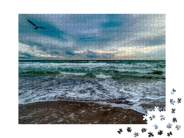 Baltic Sea Coast Near Ahrenshoop in Germany... Jigsaw Puzzle with 1000 pieces