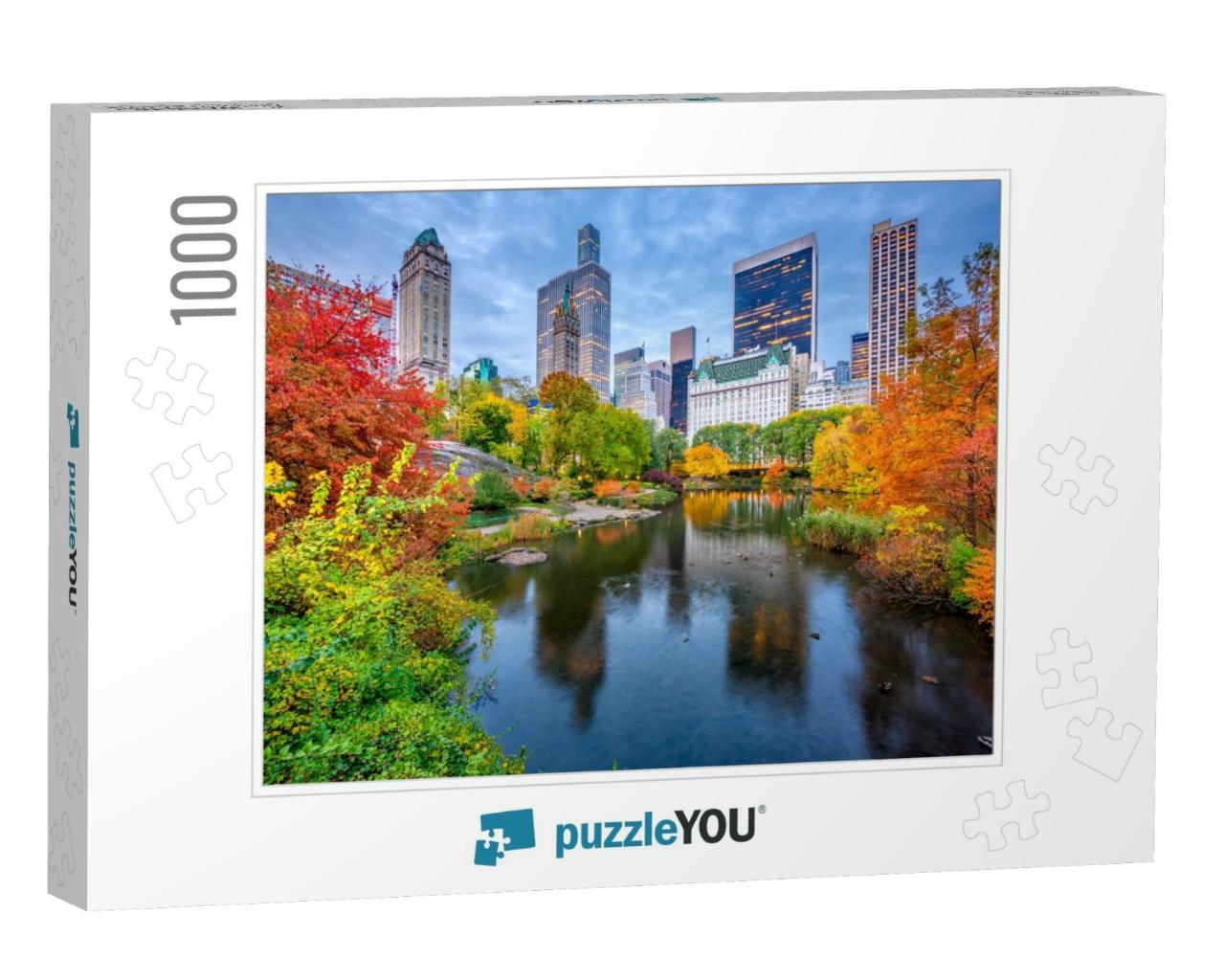 Central Park During Autumn in New York City... Jigsaw Puzzle with 1000 pieces