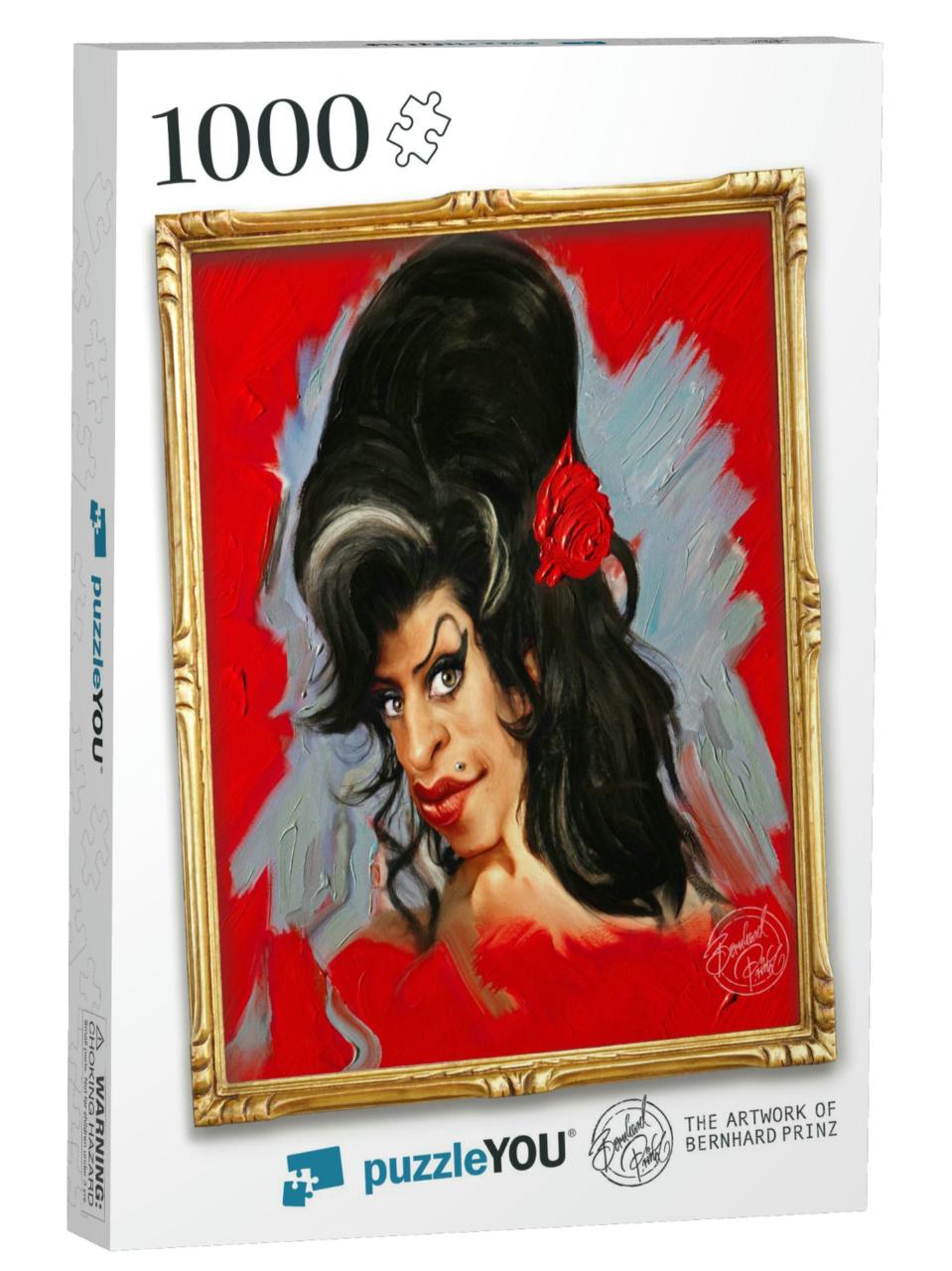 Beehive Hair Singer Portrait Jigsaw Puzzle with 1000 pieces