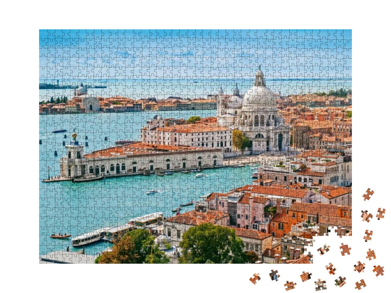 Panoramic Aerial Cityscape of Venice with Santa Maria Del... Jigsaw Puzzle with 1000 pieces