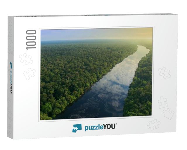 Aerial View of Amazon Rainforest in Brazil... Jigsaw Puzzle with 1000 pieces