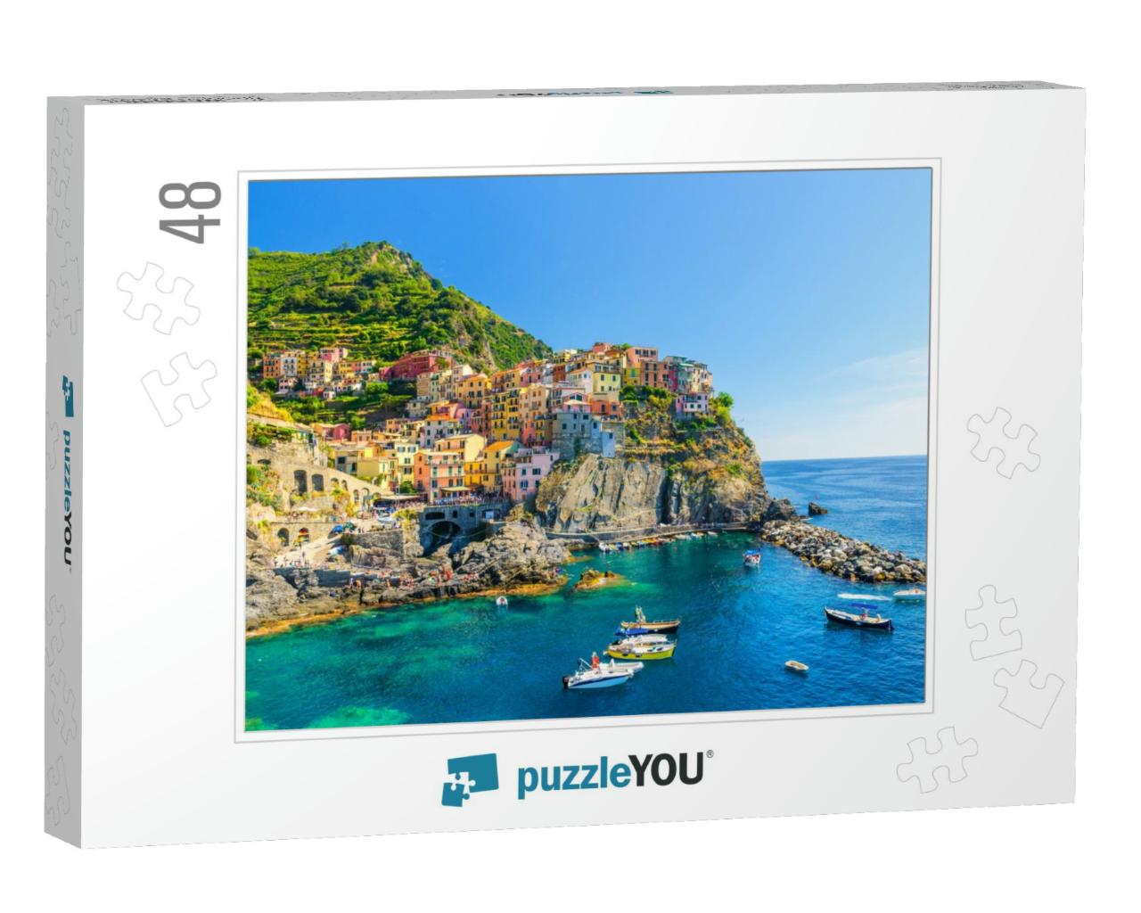 Manarola Traditional Typical Italian Village in National... Jigsaw Puzzle with 48 pieces
