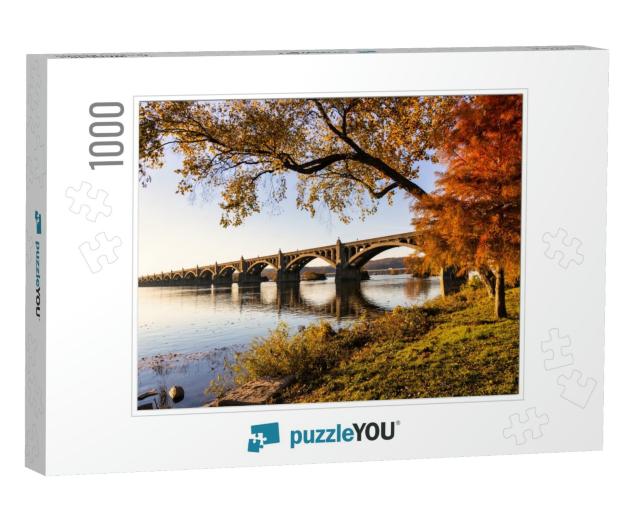 Wide View of Bridge Span Across Susquehanna River in Penn... Jigsaw Puzzle with 1000 pieces