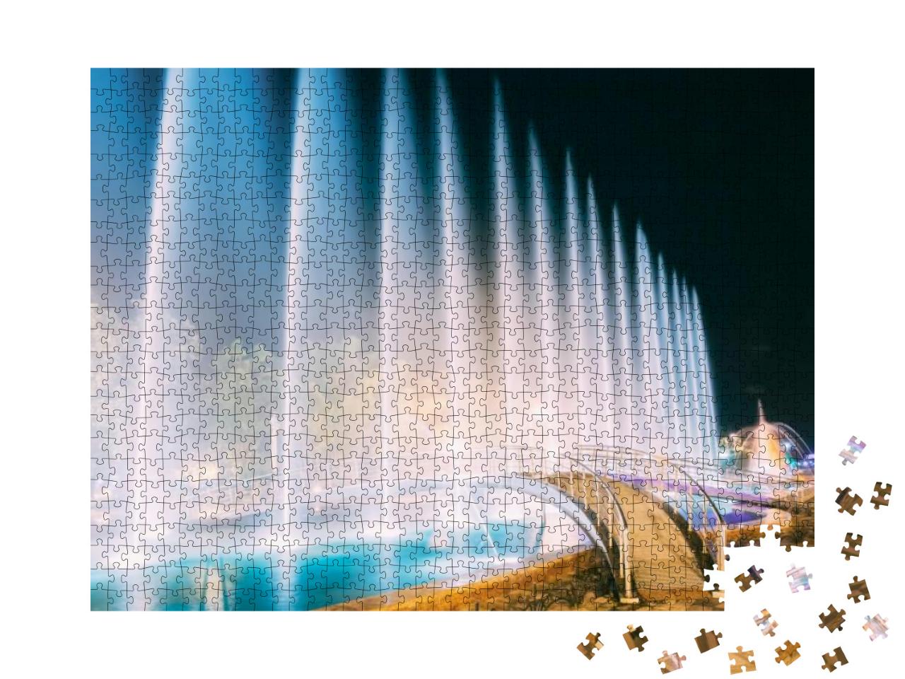Batumi, Adjara, Georgia. Singing & Dancing Fountains is L... Jigsaw Puzzle with 1000 pieces
