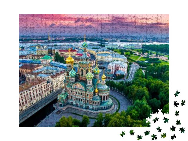 Saint-Petersburg. Russia. Panorama of St. Petersburg At t... Jigsaw Puzzle with 1000 pieces
