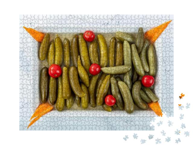 Turkish Cuisine Appetizers Pickled Cucumbers Read... Jigsaw Puzzle with 1000 pieces