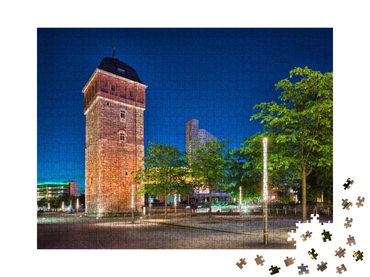 Chemnitz Red Tower, Saxony, Germany... Jigsaw Puzzle with 1000 pieces
