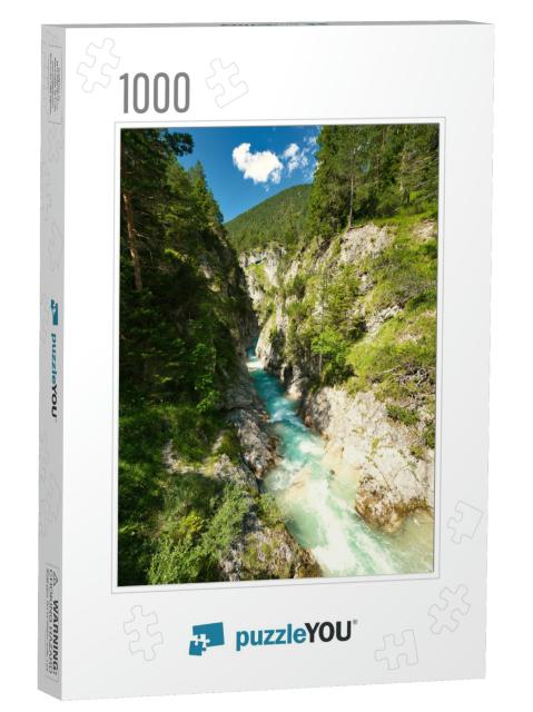 The Gleirschklamm Gorge. a Spectacular Gorge Near the Isa... Jigsaw Puzzle with 1000 pieces