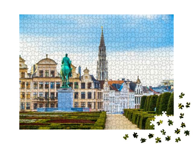 Kunstberg, or Mont Des Arts Hill or Mount of the Arts, an... Jigsaw Puzzle with 1000 pieces