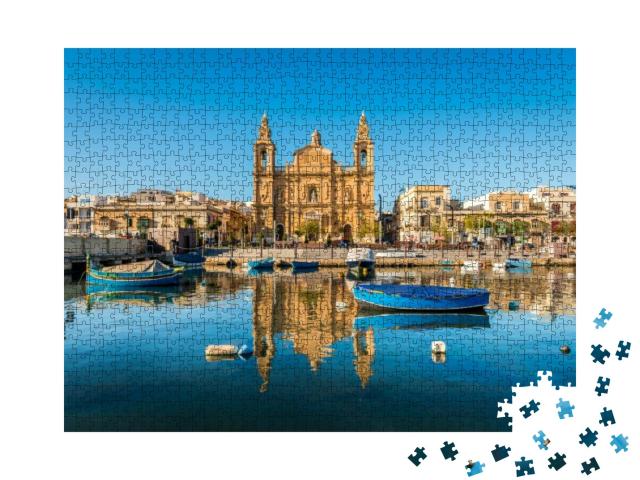 Sliema Church in Malta... Jigsaw Puzzle with 1000 pieces