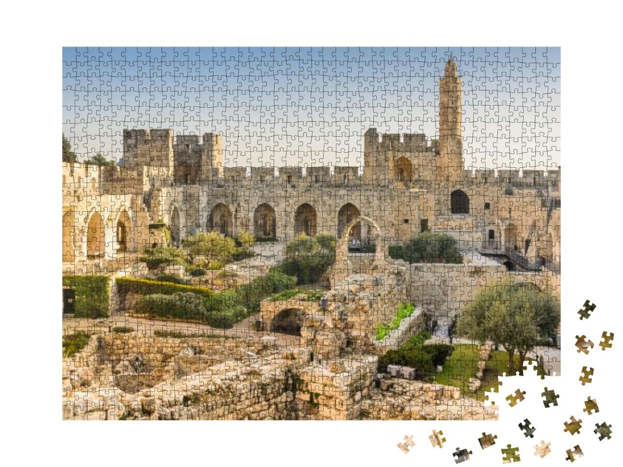 Jerusalem, Israel At the Tower of David... Jigsaw Puzzle with 1000 pieces