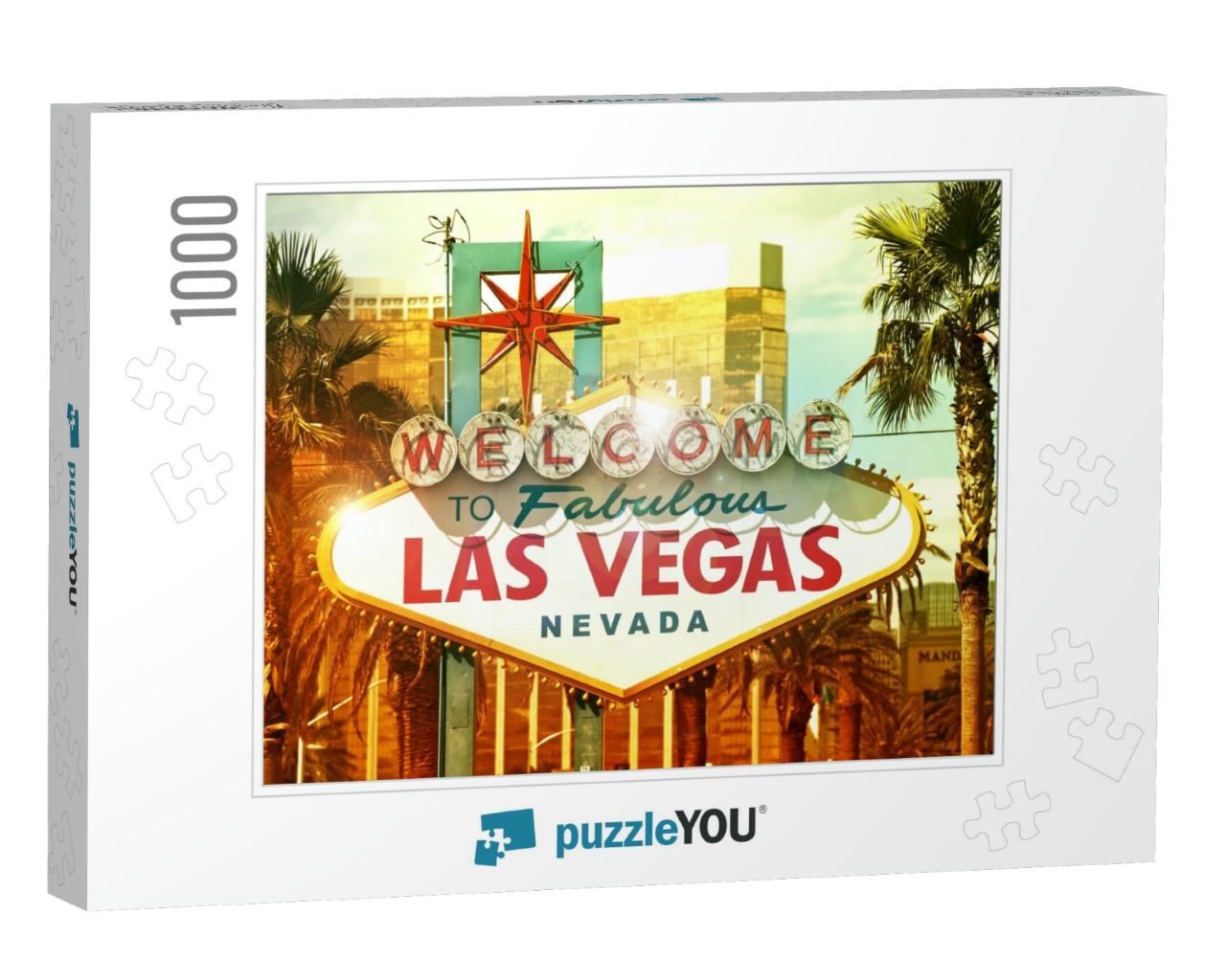 Fabulous Vegas - Welcome to Fabulous Las Vegas, Nevada -... Jigsaw Puzzle with 1000 pieces