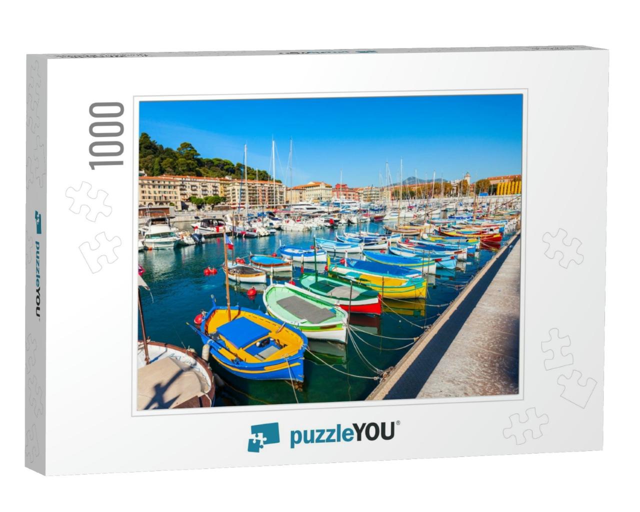 Nice Port with Boats & Yachts. Nice is a City Located on... Jigsaw Puzzle with 1000 pieces
