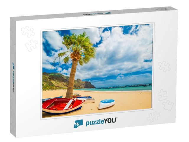 Las Teresitas Beach in Tenerife, Canary Islands, Spain... Jigsaw Puzzle