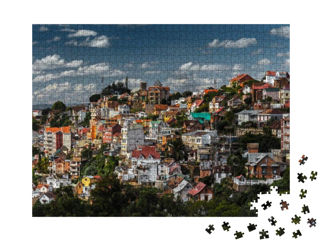 City of Antananarivo At Sunny Day. Madagascar... Jigsaw Puzzle with 1000 pieces