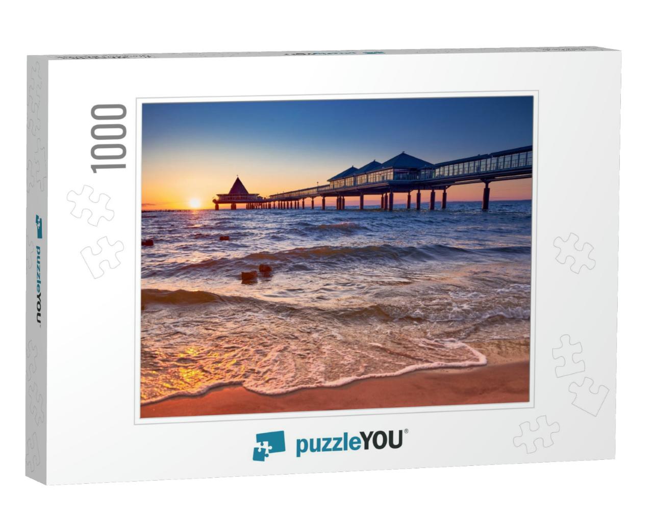 Pier of Heringsdorf on Isle of Usedom... Jigsaw Puzzle with 1000 pieces