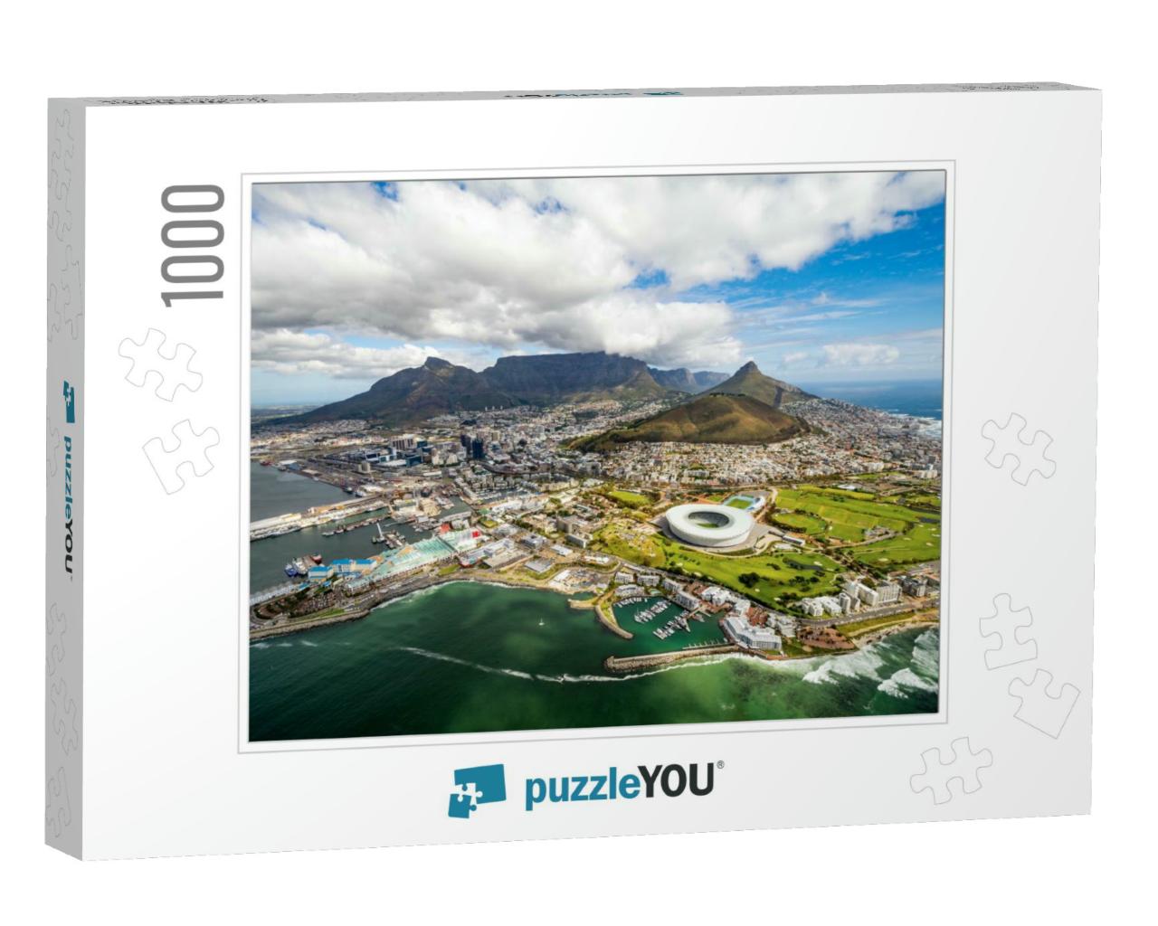 Cape Town & the 12 Apostles from Above in South Africa... Jigsaw Puzzle with 1000 pieces